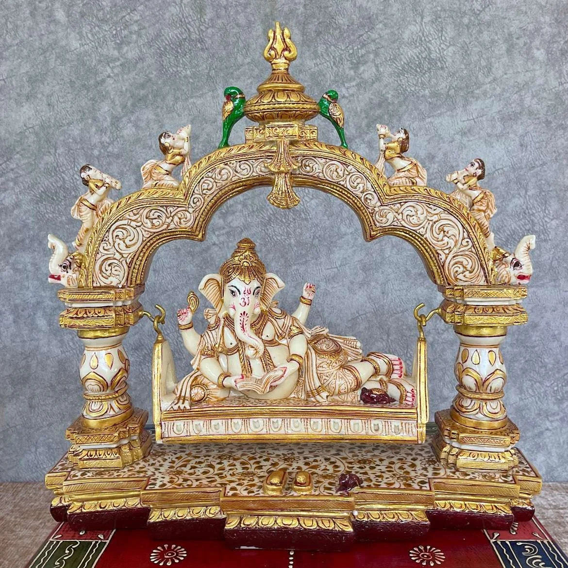 Handcrafted Marble Religious Statue – Exquisite God Idol for Home & Temple Décor - TN Creations