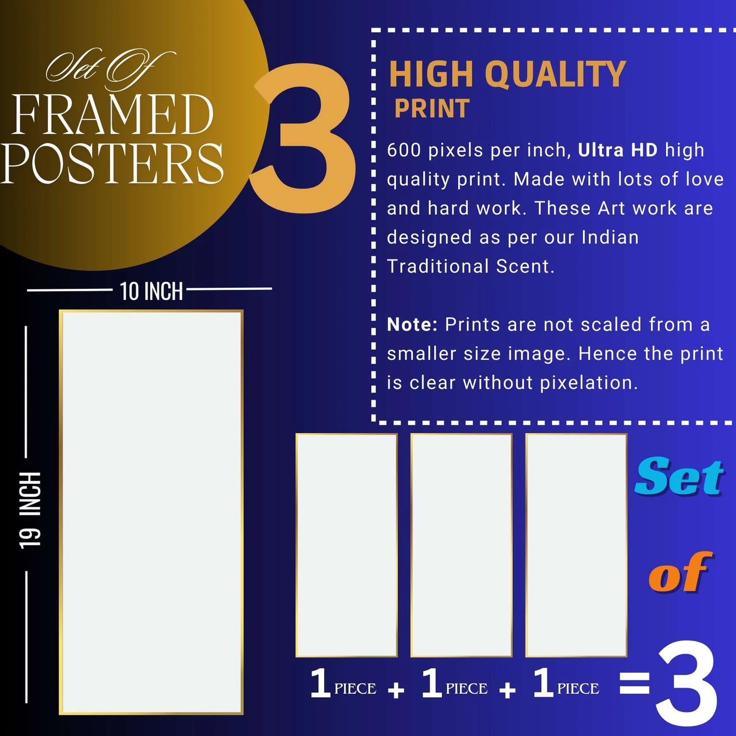Golden Framed Wall Paintings