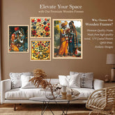 SET OF 4 DIGITAL WALL PAINTING - TN Creations