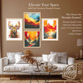 SET OF 4 DIGITAL WALL PAINTING - TN Creations