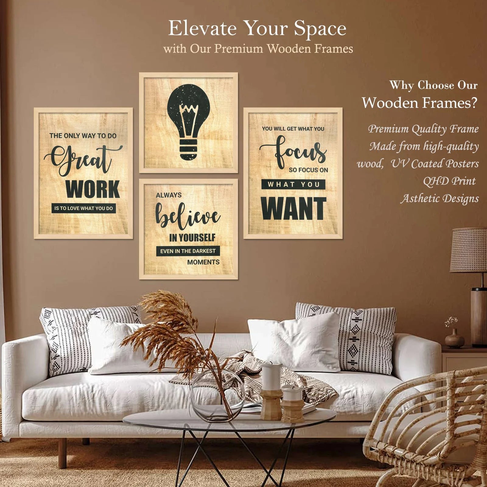 SET OF 4 DIGITAL WALL PAINTING - TN Creations