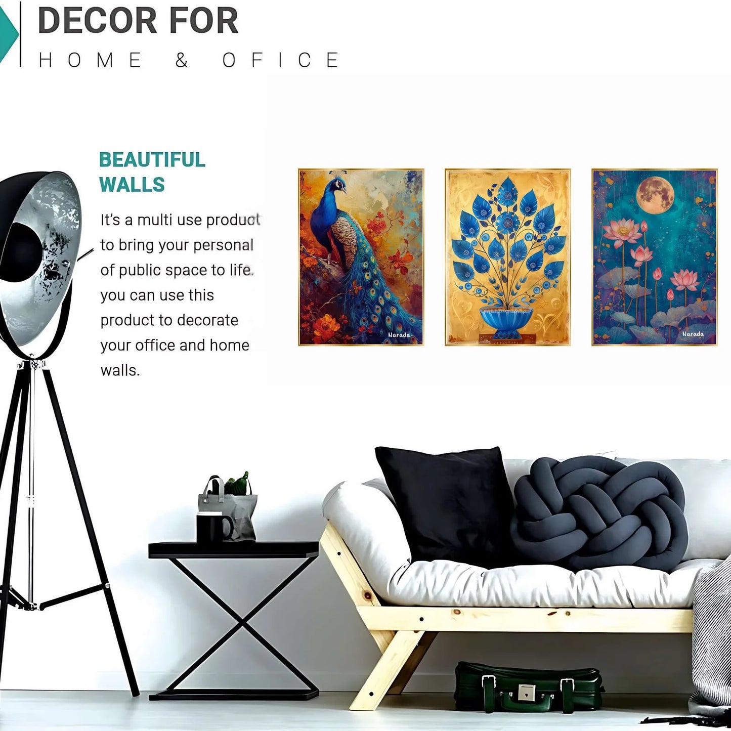 Golden Framed Wall Paintings