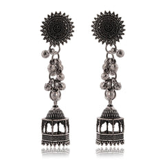 Pavilion Jhumka Earrings with Ball Drops