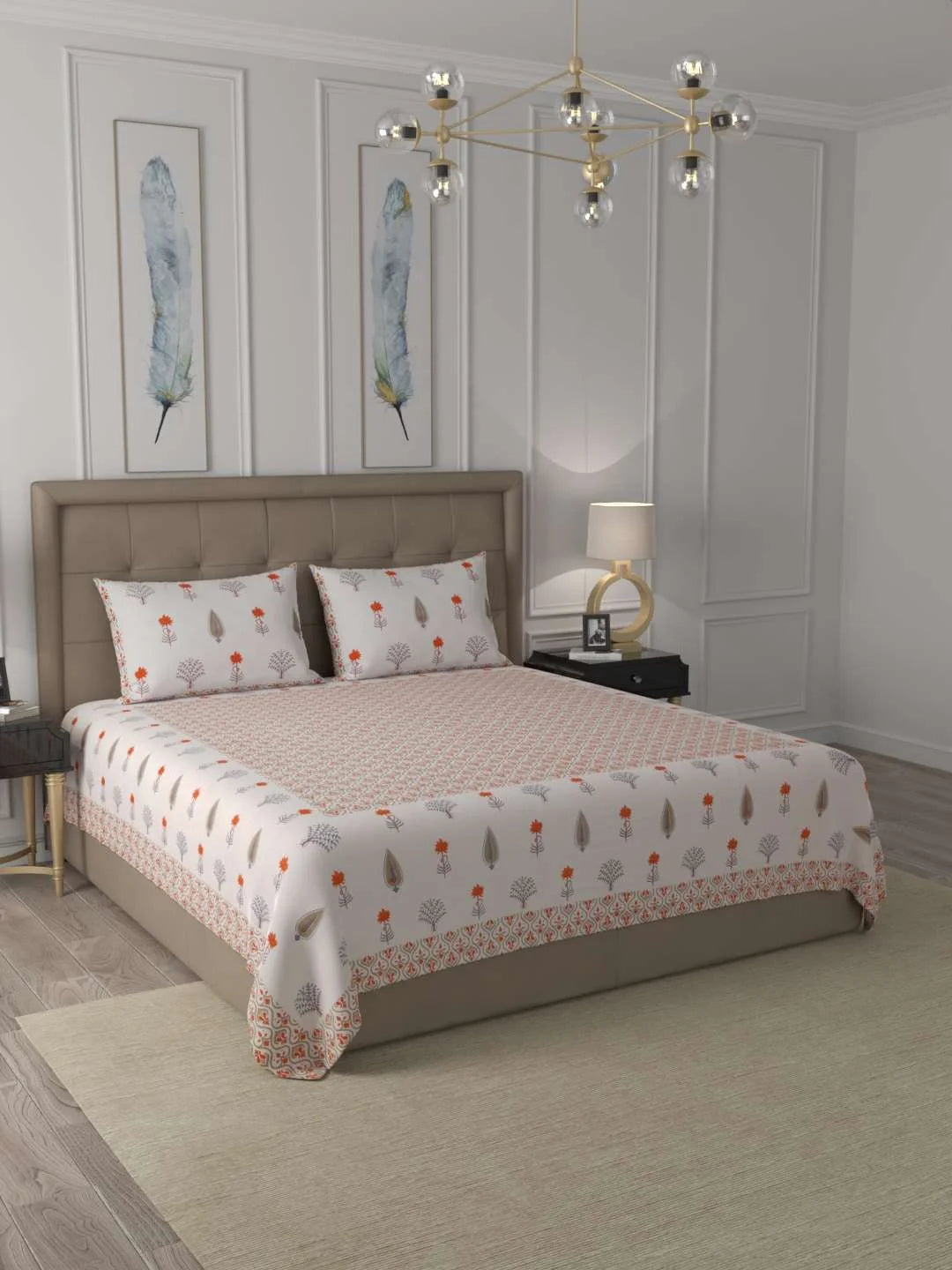 100% Cotton King Bed Sheet Set - TN Creations