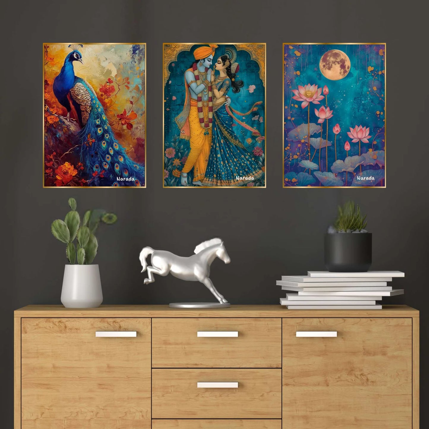 Golden Framed Wall Paintings