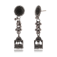 Pavilion Jhumka Earrings with Ball Drops