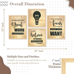 SET OF 4 DIGITAL WALL PAINTING - TN Creations