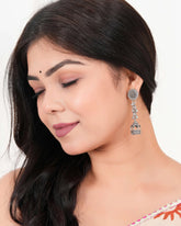Pavilion Jhumka Earrings with Ball Drops