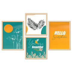 SET OF 4 DIGITAL WALL PAINTING - TN Creations