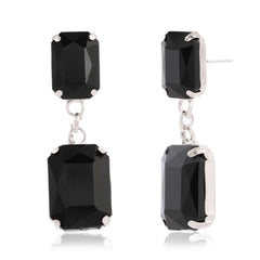 Noir Double‑Drop Earrings
