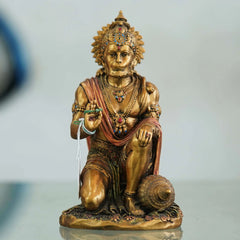 Bronz Sitting Hanuman Statue - TN Creations