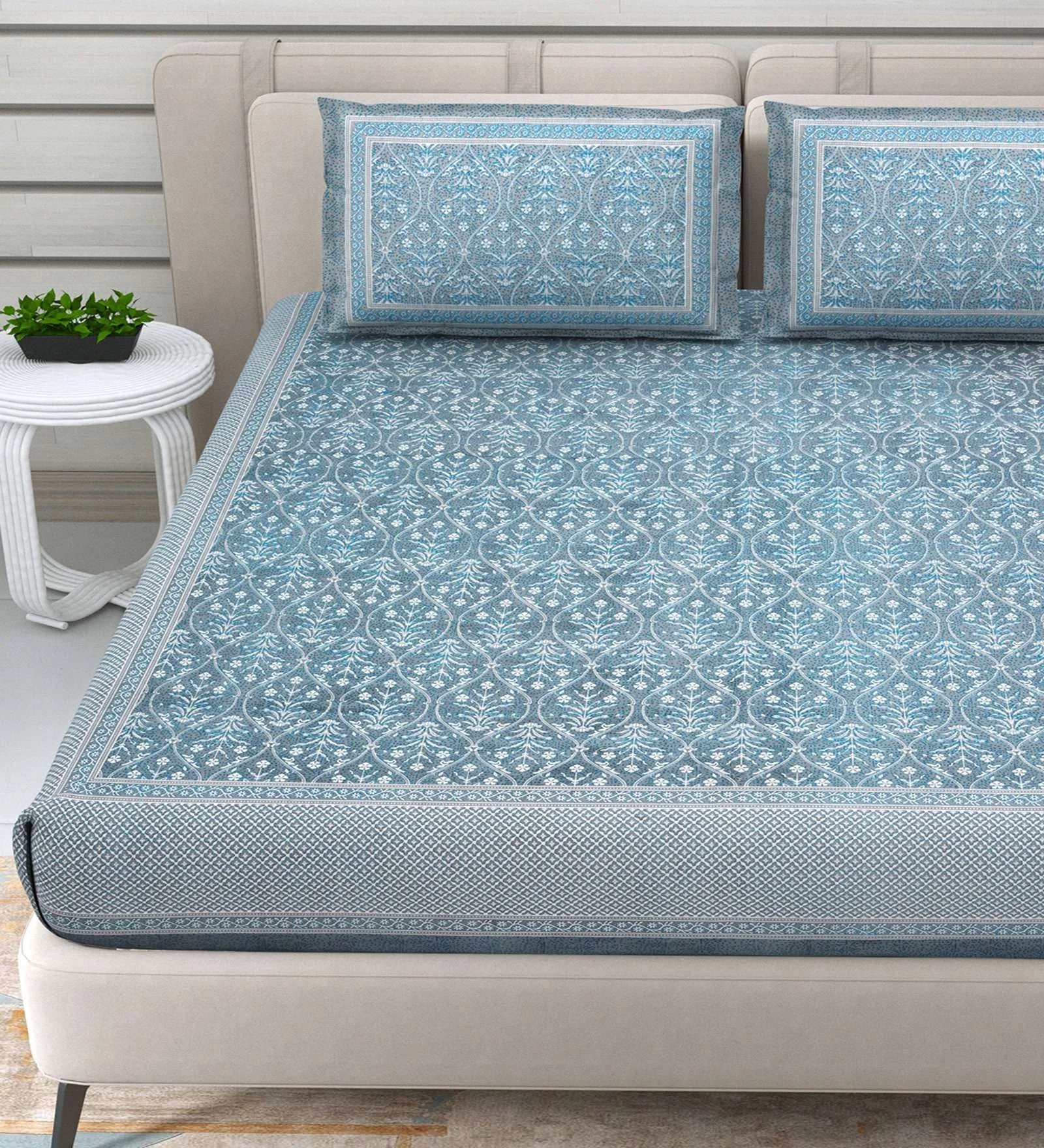 100% Cotton King Bed Sheet Set - TN Creations