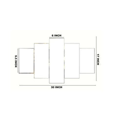 Golden Deer & Blossoming Branch 5-Piece Wall Art Set