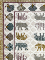 100% Pure Cotton Traditional Printed Bedsheet for Double Bed King Size Bedsheet with 2 Pillow Covers - TN Creations