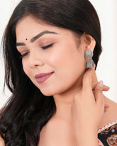 Lattice Cube Jhumka Earrings