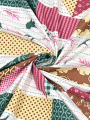 100% Pure Cotton Traditional Printed Bedsheet for Double Bed King Size Bedsheet with 2 Pillow Covers - TN Creations