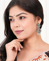 Radha‑Krishna Dangle Earrings