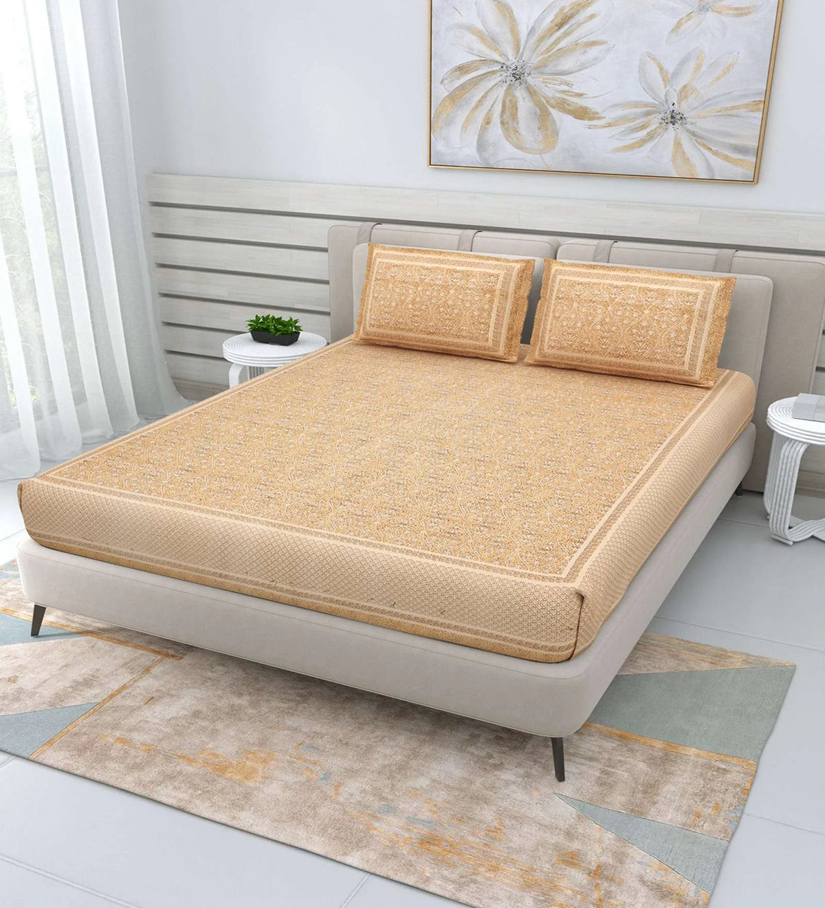 100% Cotton King Bed Sheet Set - TN Creations