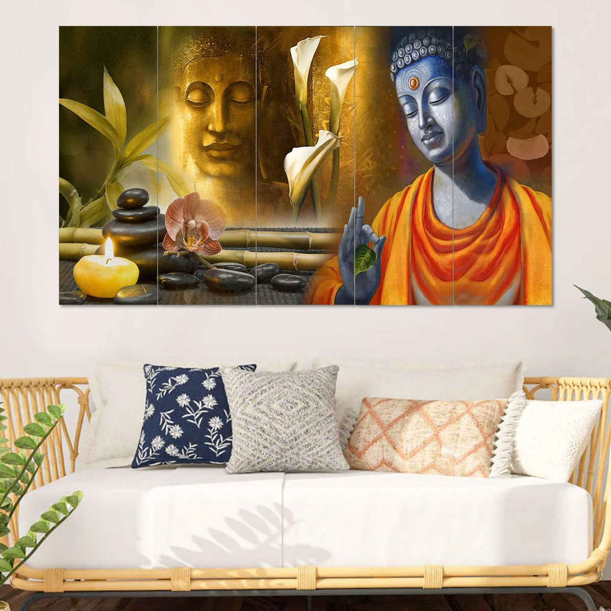 Buddha Serenity 5-Piece Wall Art Set