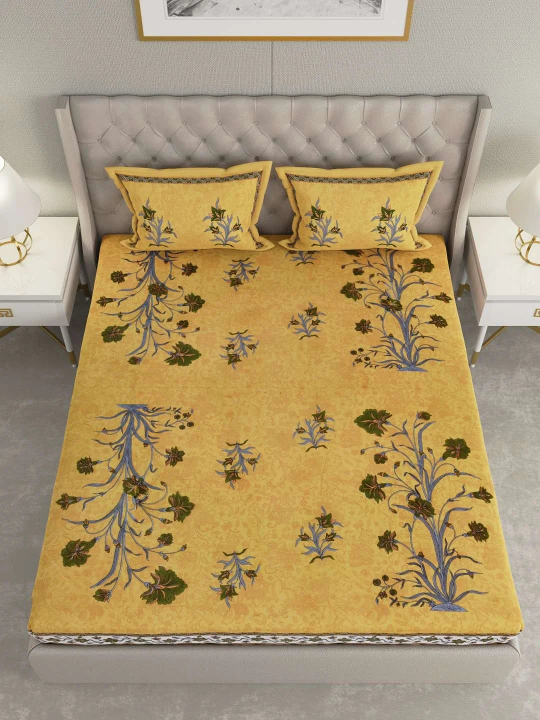 100% Cotton King Bed Sheet Set - TN Creations