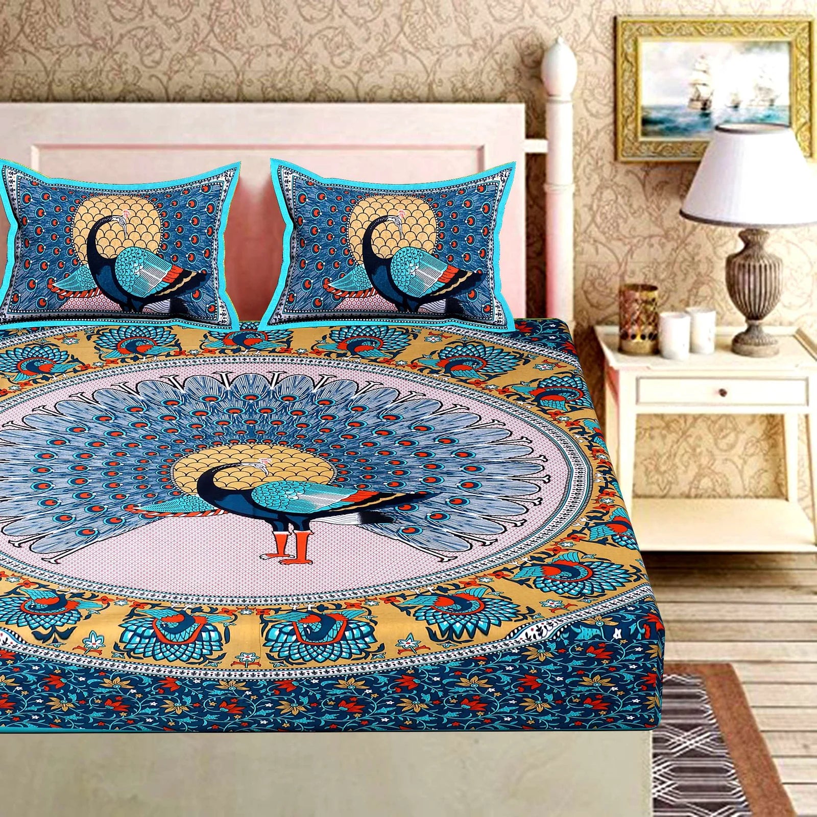 100% Cotton King Bed Sheet Set - TN Creations