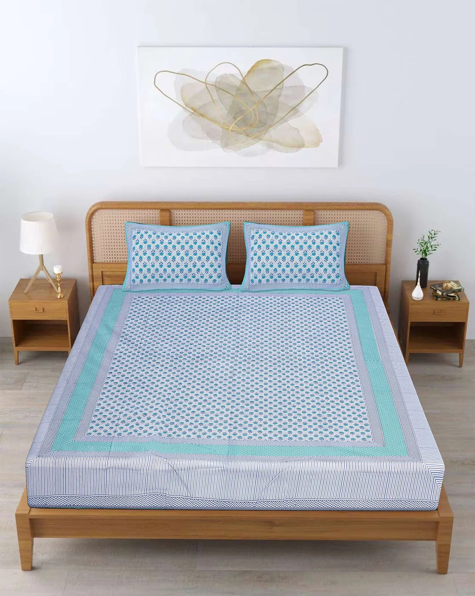 100% Cotton King Bed Sheet Set - TN Creations