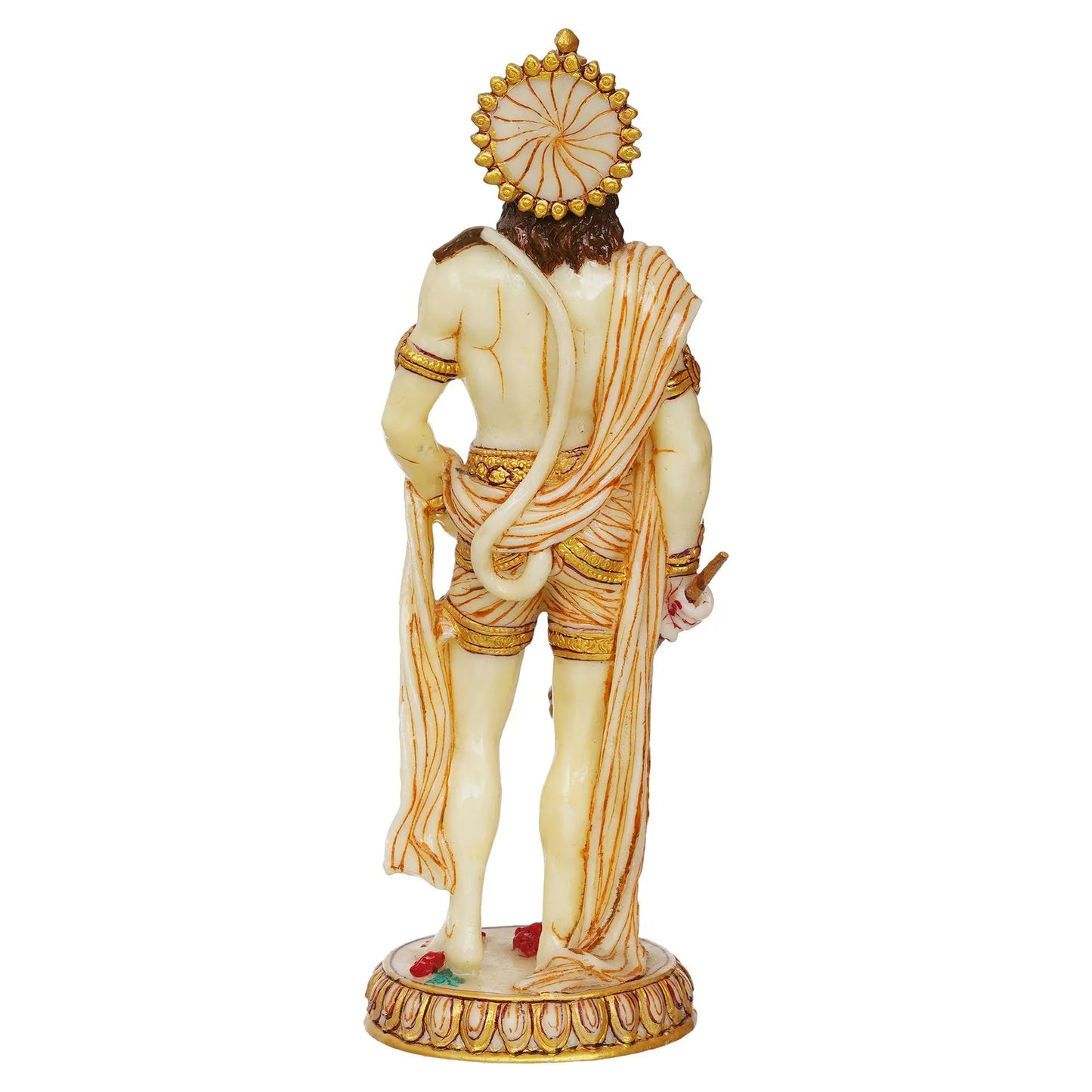 Handmade 10-Inch Marble Hanuman Ji Idol – Elegant Home & Temple Décor