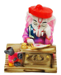 Thinking Lord Ganesha Statue with Mouse - TN Creations