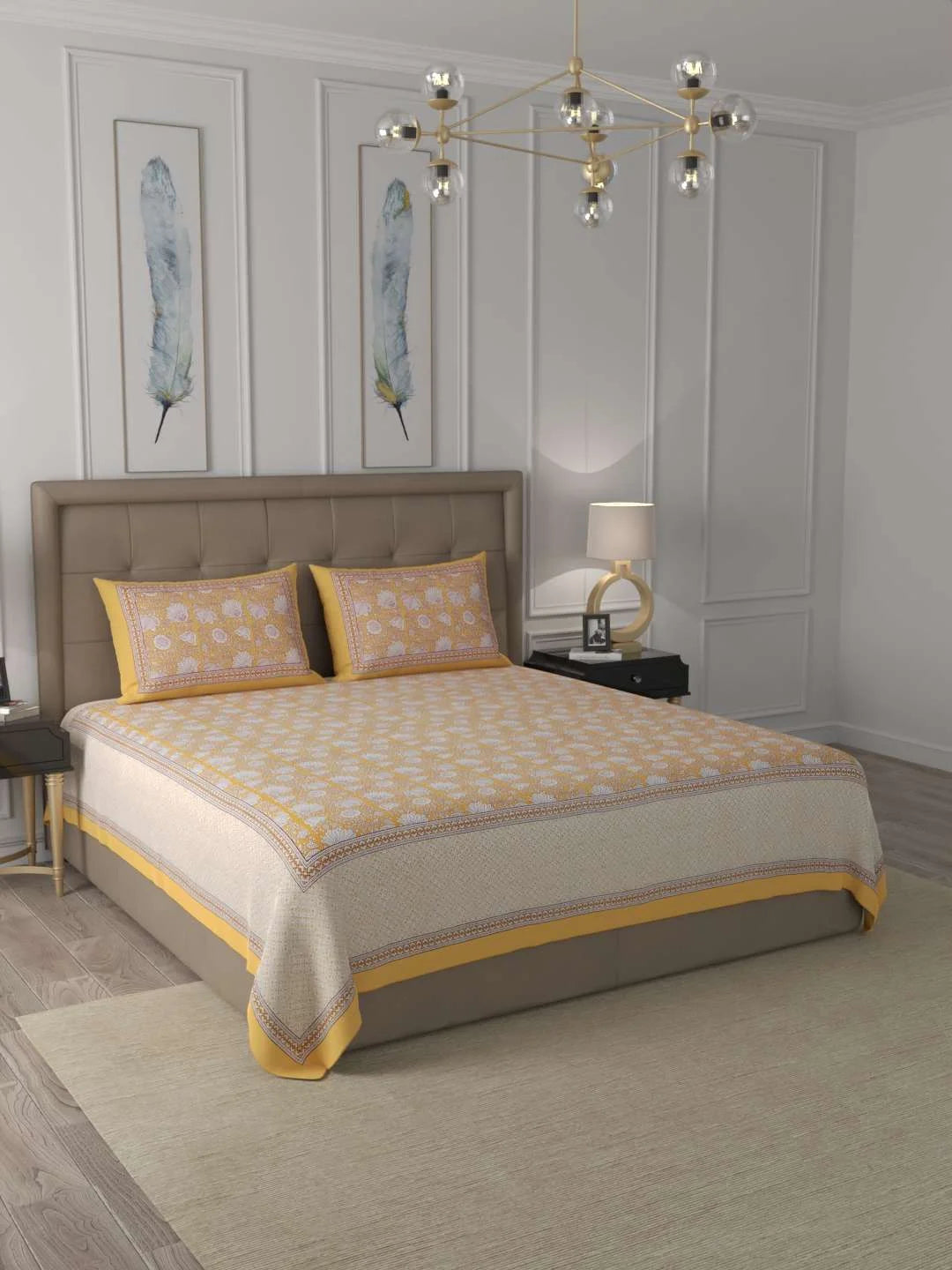 100% Cotton King Bed Sheet Set - TN Creations