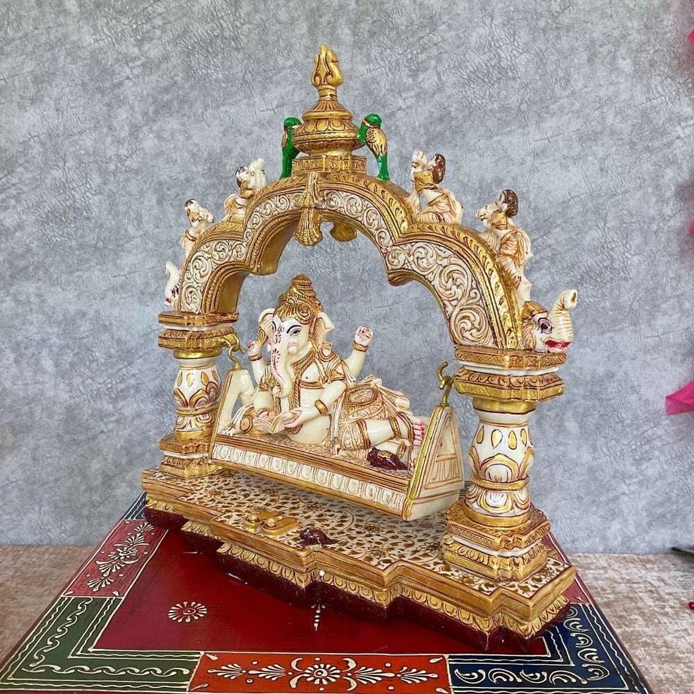 Handcrafted Marble Religious Statue – Exquisite God Idol for Home & Temple Décor