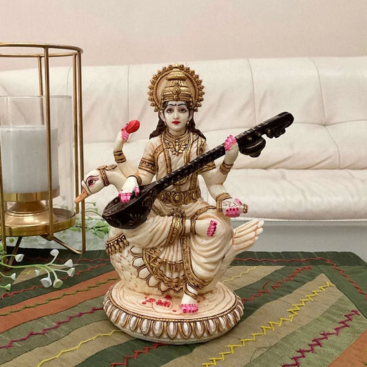 Handcrafted Marble Religious Statue – Exquisite God Idol for Home & Temple Décor