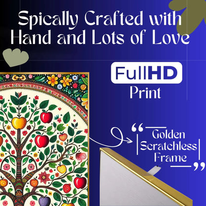 Premium Set of 4 Golden Framed Wall Paintings