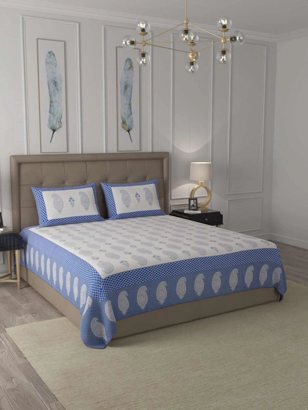 100% Cotton King Bed Sheet Set - TN Creations