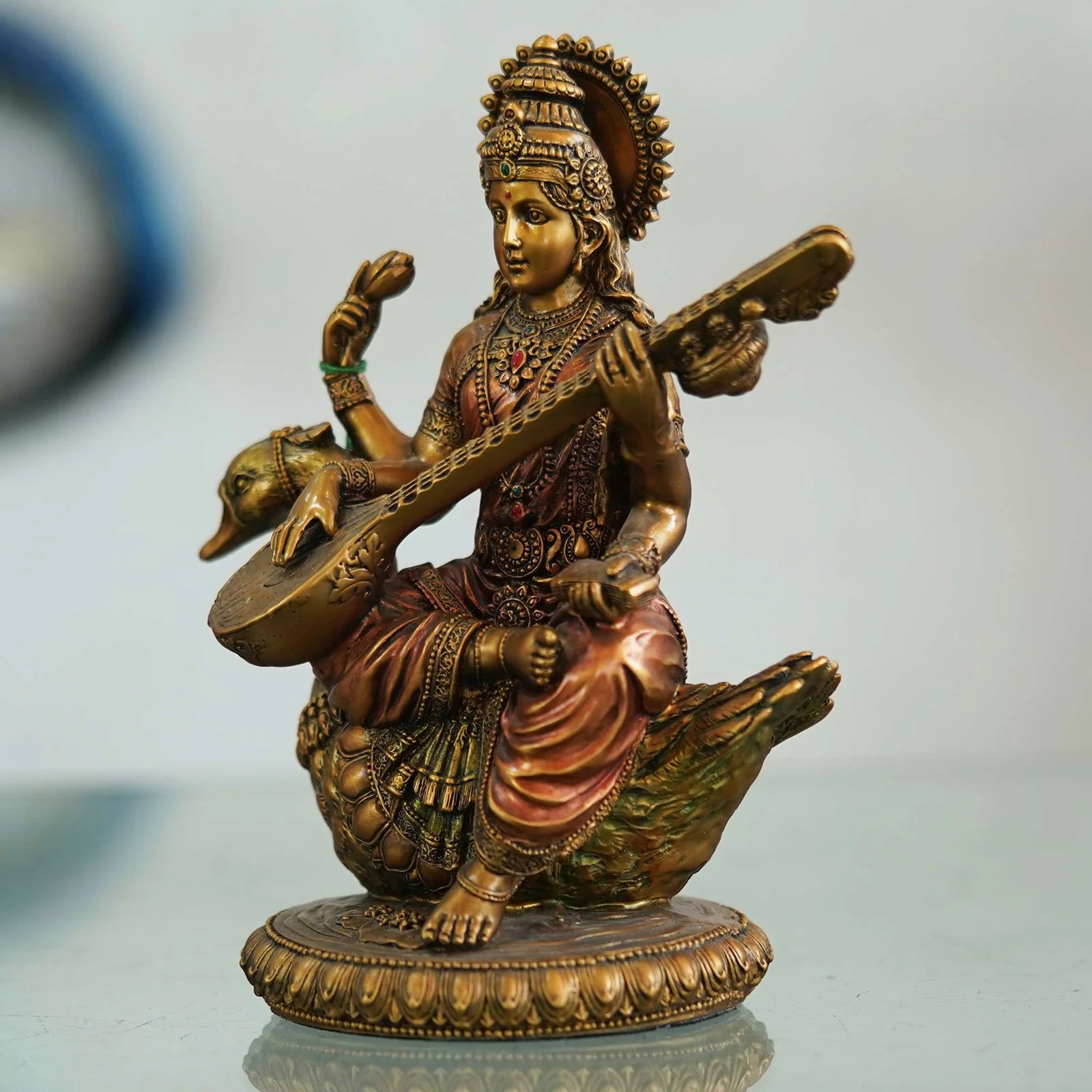 Saraswati, the Hindu Goddess of Knowledge and the Arts - TN Creations