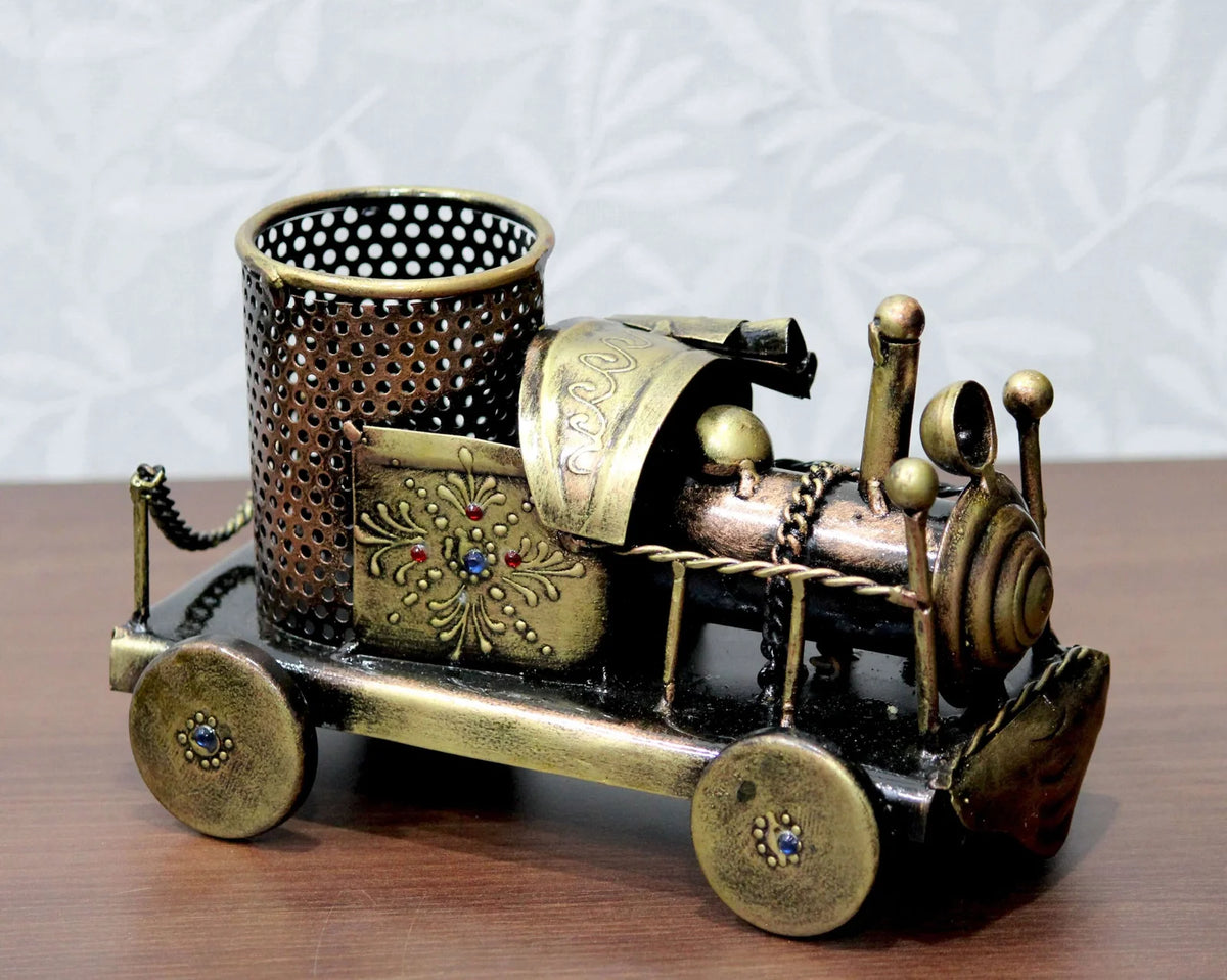 Brass Train Pen Holder - TN Creations