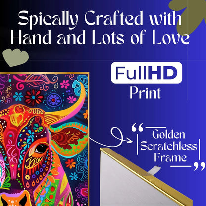 Premium Set of 3 Golden Framed Wall Paintings