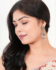 Floral Chandelier Jhumka Earrings