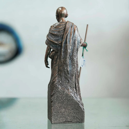Mahatma Gandhi Statue with Quote, “An Eye for an Eye Makes the Whole World Blind”