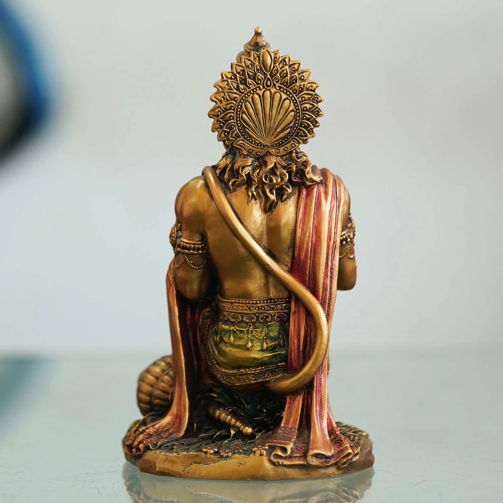 Bronz Sitting Hanuman Statue - TN Creations