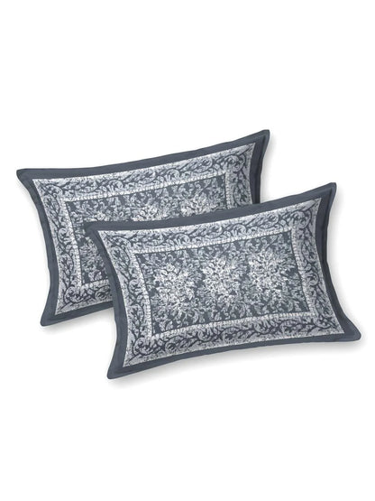 100% Pure Cotton Traditional Printed Bedsheet for Double Bed King Size Bedsheet with 2 Pillow Covers
