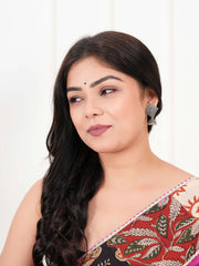 Diamond‑Stud Jhumka Earrings