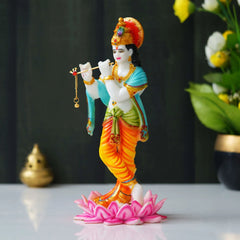Krishna Playing Flute Statue (11.25 Inches) - TN Creations
