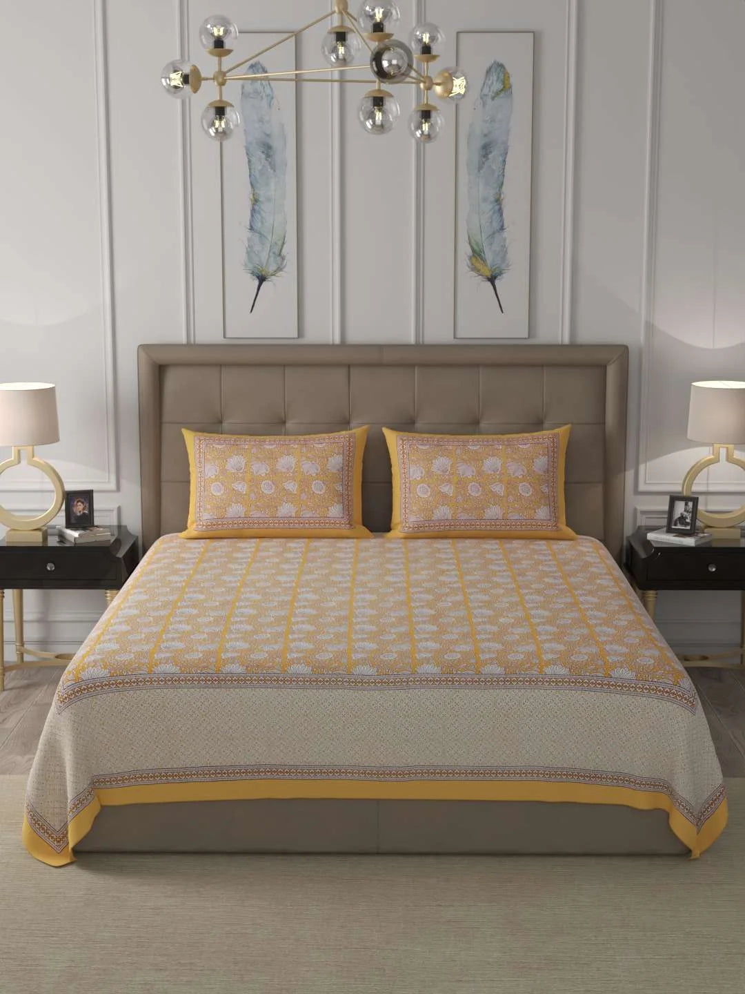 100% Cotton King Bed Sheet Set - TN Creations