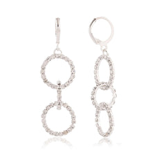 Pavé Link Hoop Drops