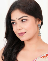 Pavilion Jhumka Earrings with Ball Drops