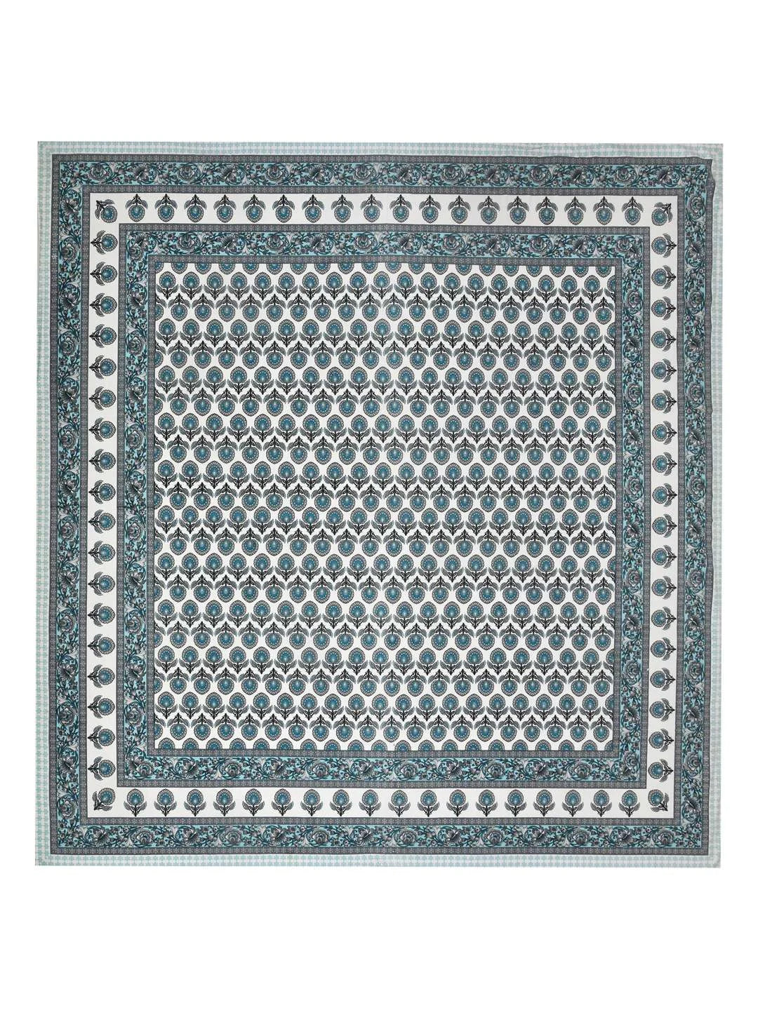 100% Pure Cotton Traditional Printed Bedsheet for Double Bed King Size Bedsheet with 2 Pillow Covers - TN Creations