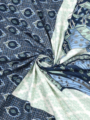 100% Pure Cotton Traditional Printed Bedsheet for Double Bed King Size Bedsheet with 2 Pillow Covers - TN Creations