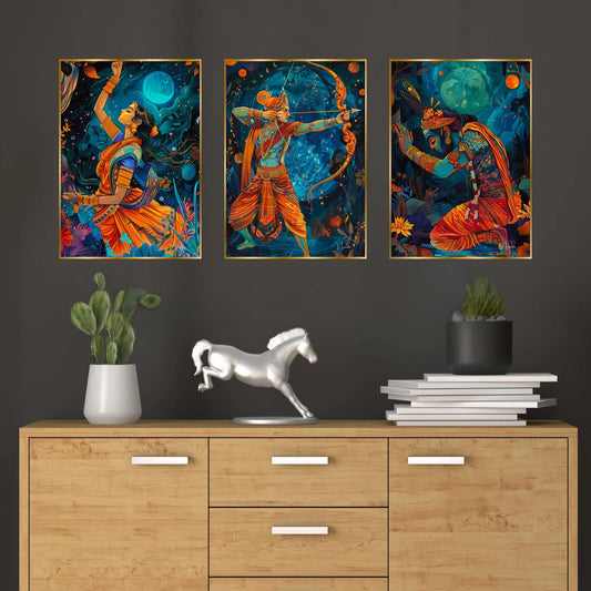 Golden Framed Wall Paintings