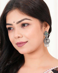 Radha‑Krishna Dangle Earrings