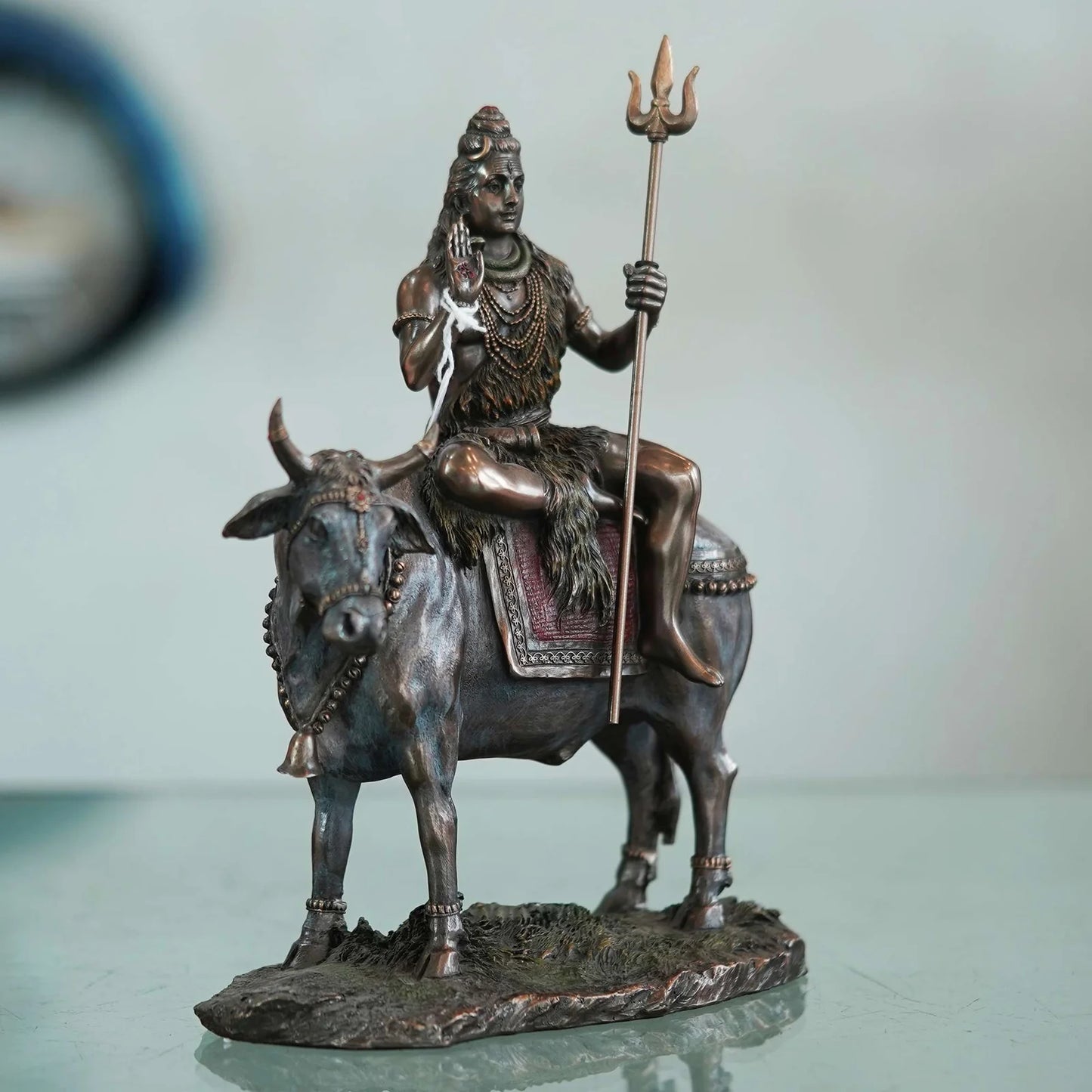 Shiva in Contemplation on Nandi, the Divine Bull